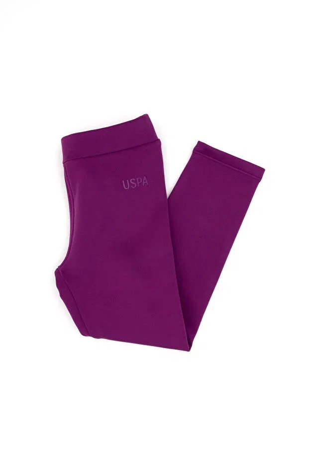 Детские леггинсы для девочек с принтом U.S. Polo Assn., Violet — фото 3