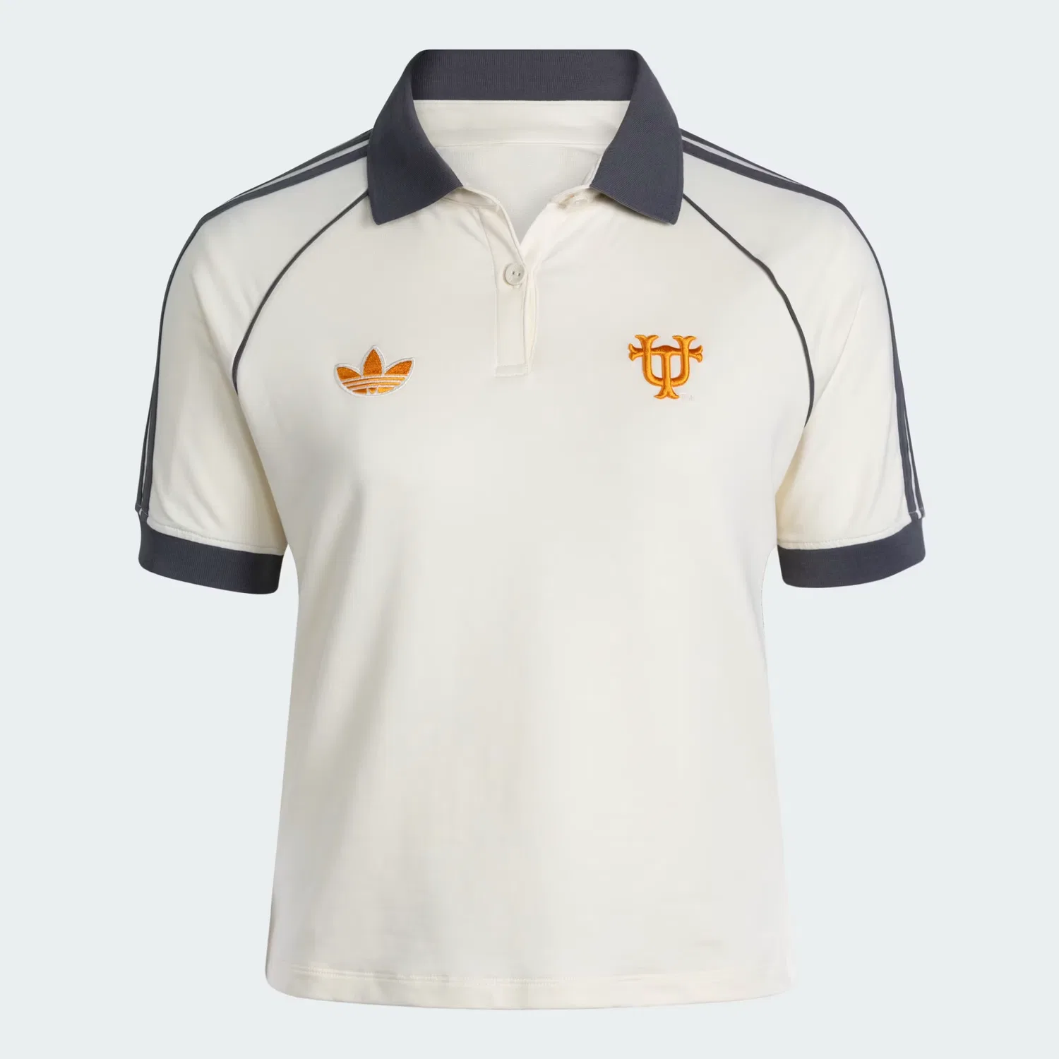 Женское поло Tennessee Volunteers Adicolor с коротким рукавом Adidas Originals, кремово-белый/серый
