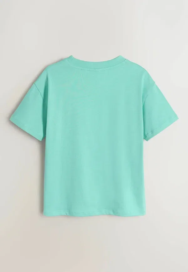 Футболка хлопковая Paul Smith Junior, белый/синий/зеленый — фото 2