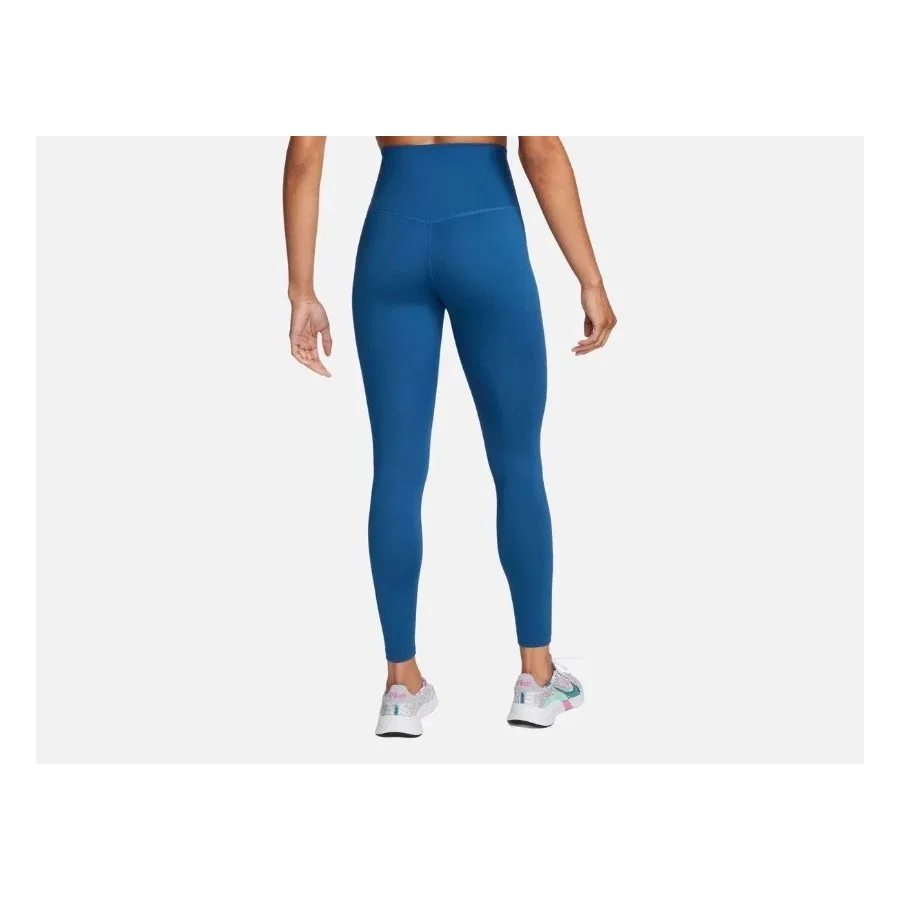 Женские леггинсы для тренировок с высокой посадкой, модель One Dri-Fit High-Waisted Training, Nike, Синий — фото 4