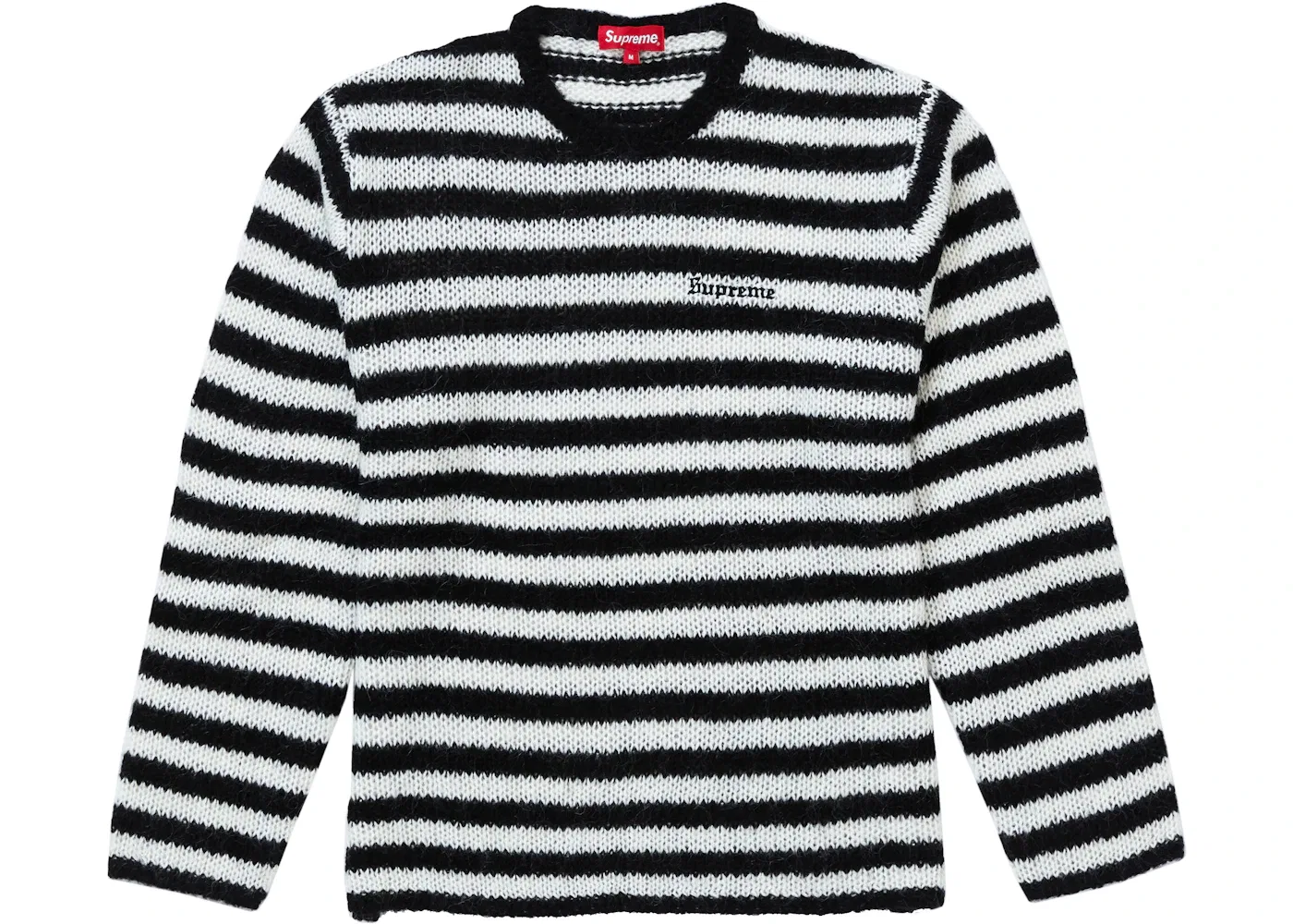 Мужской свитер Supreme Stripe Mohair Sweater Supreme, Black