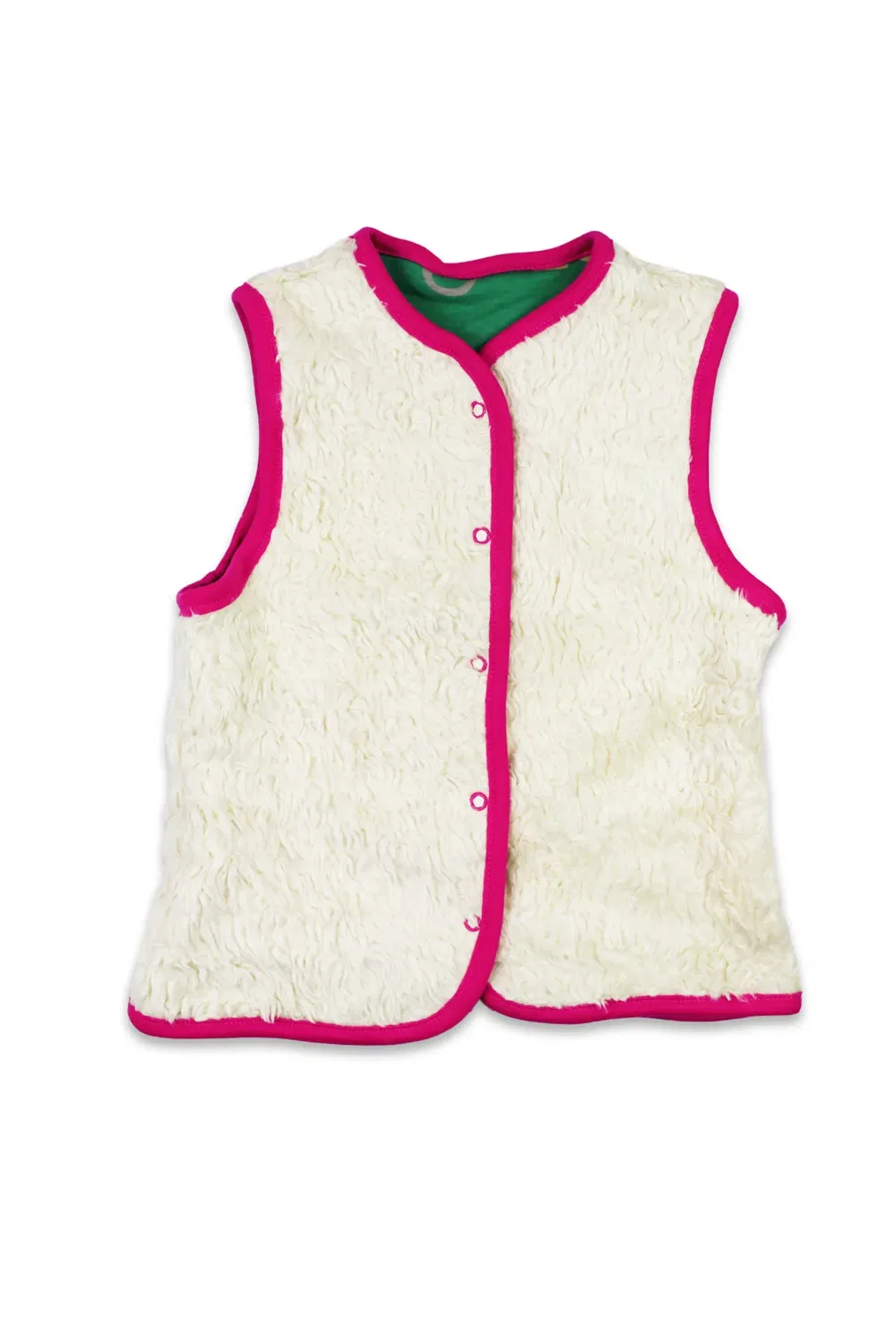 Детский жилет с принтом Kitten Reversible Gilet Toby Tiger, Green — фото 3