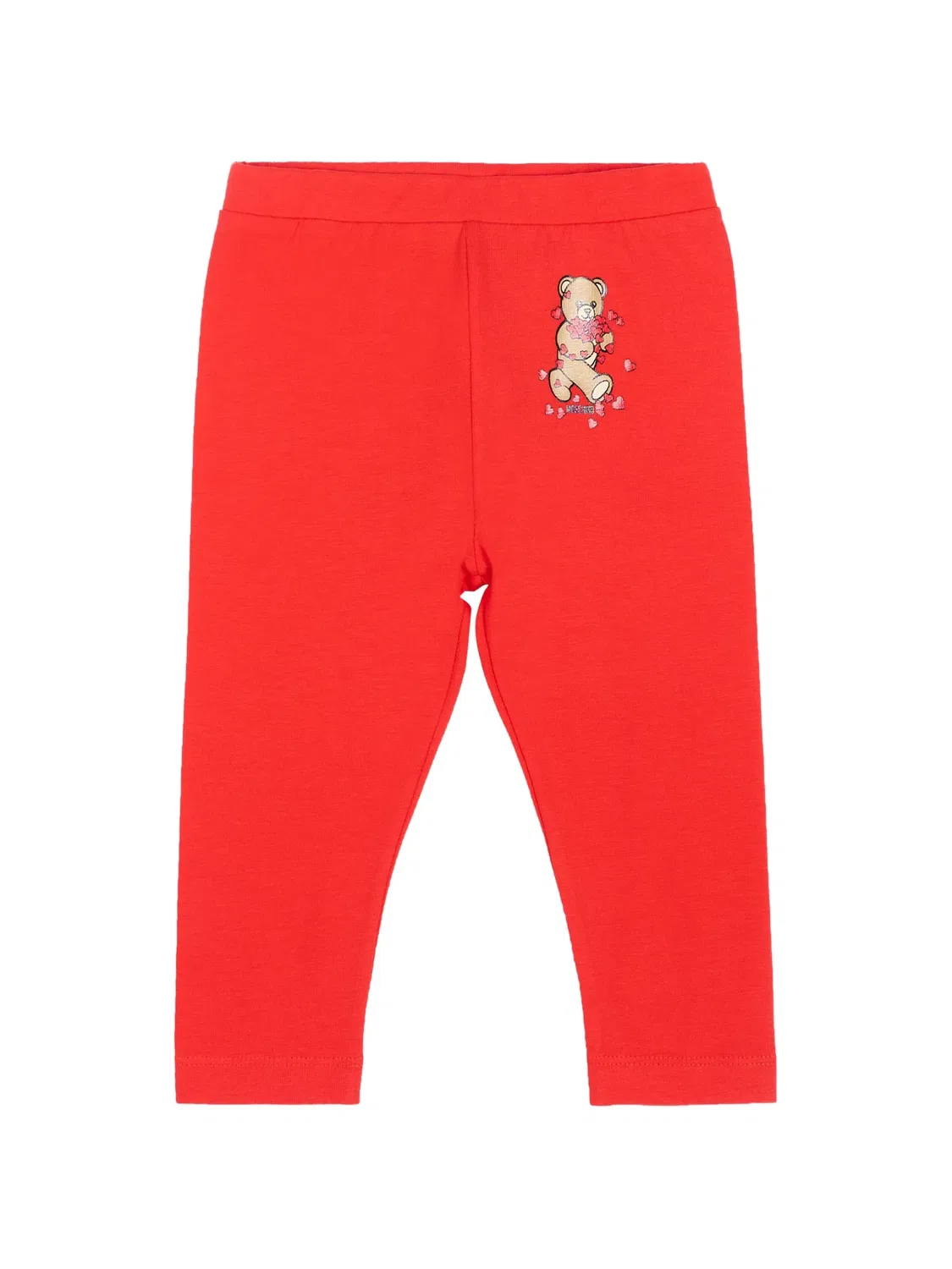 Леггинсы с принтом Teddy Bear Moschino Kids, красный