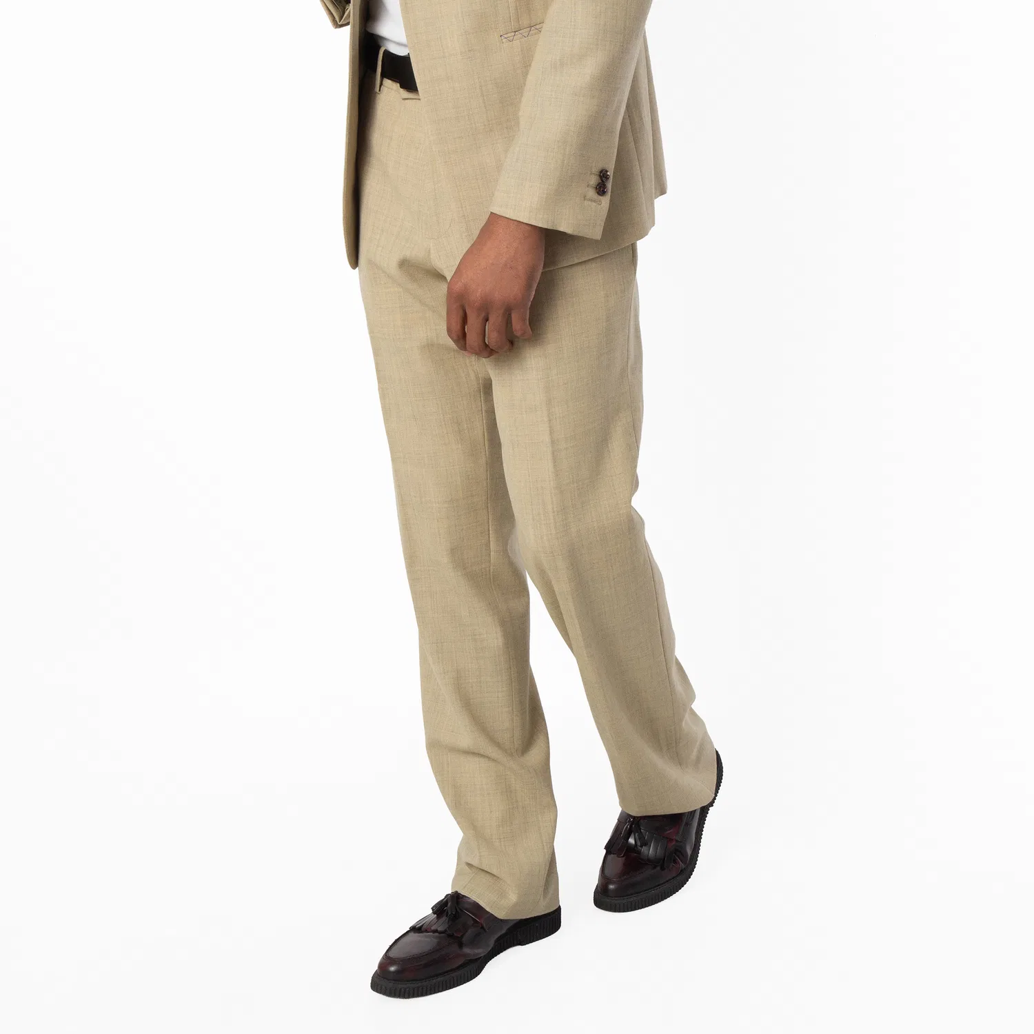 Брюки классические шерстяные Regular-Fit Wool Tailored Trousers Burberry, Hunter — фото 2