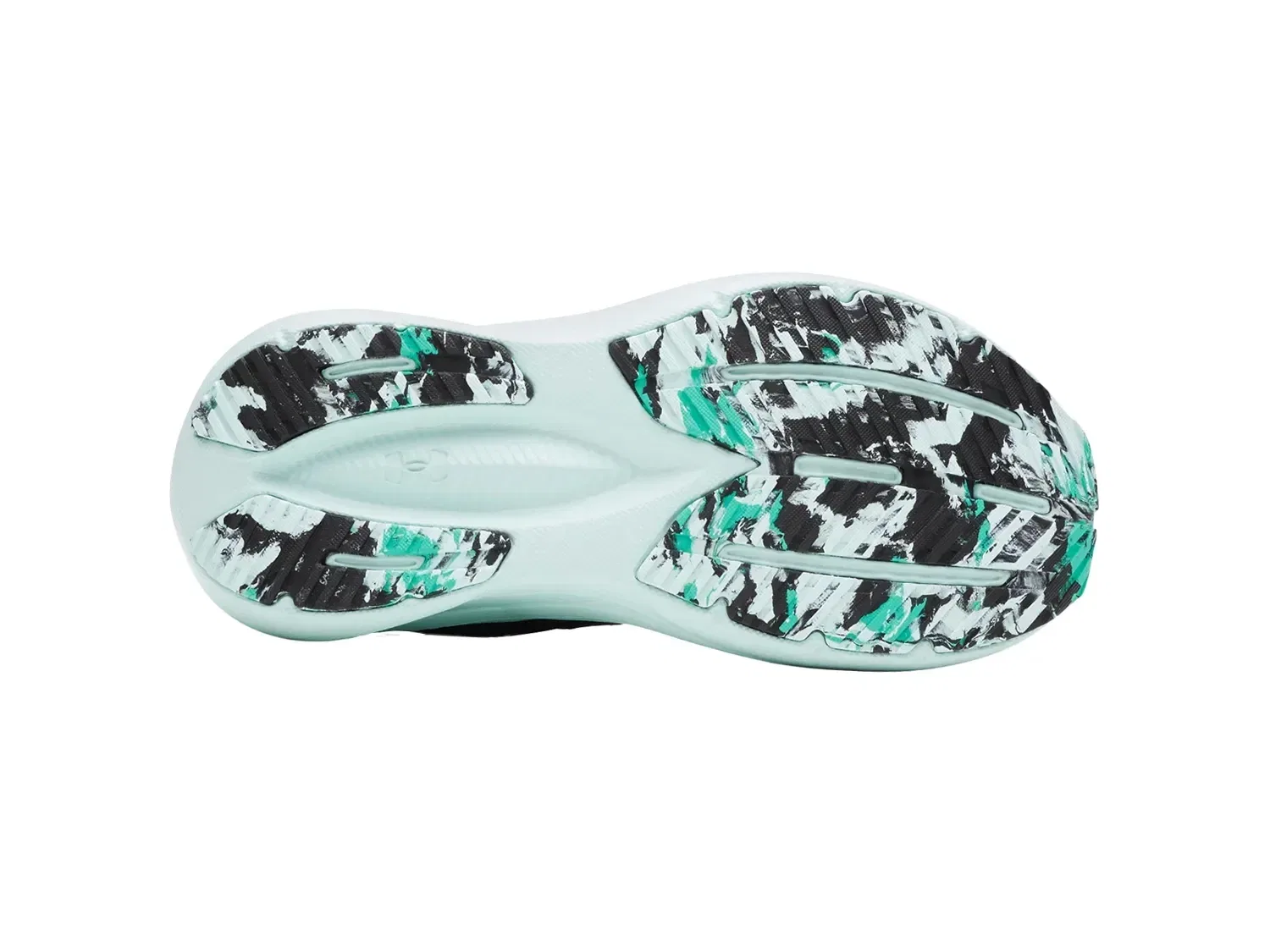 Кроссовки детские Assert 11, Under Armour, черный/мятный — фото 4