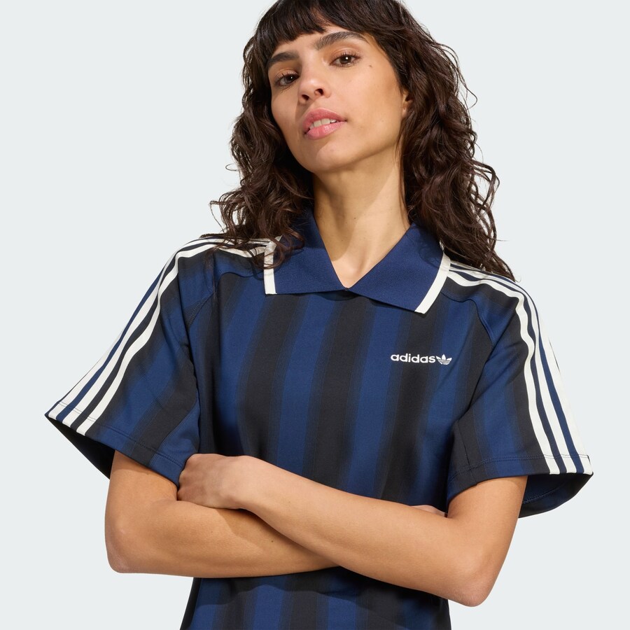 Мини платье ADIDAS ORIGINALS Football Inspired Graphic, marine blue — фото 3
