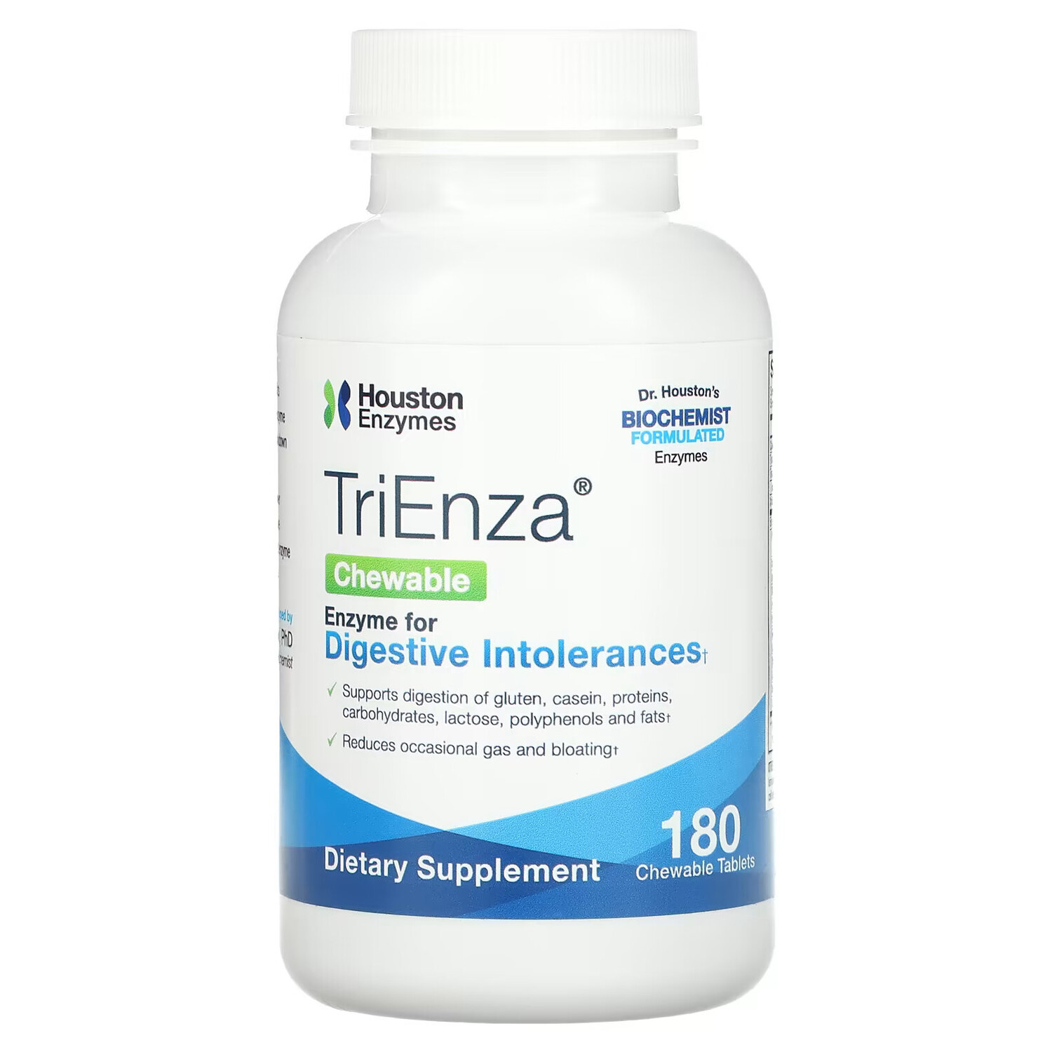 

Houston Enzymes, Жевательные таблетки TriEnza, 180 жевательных таблеток