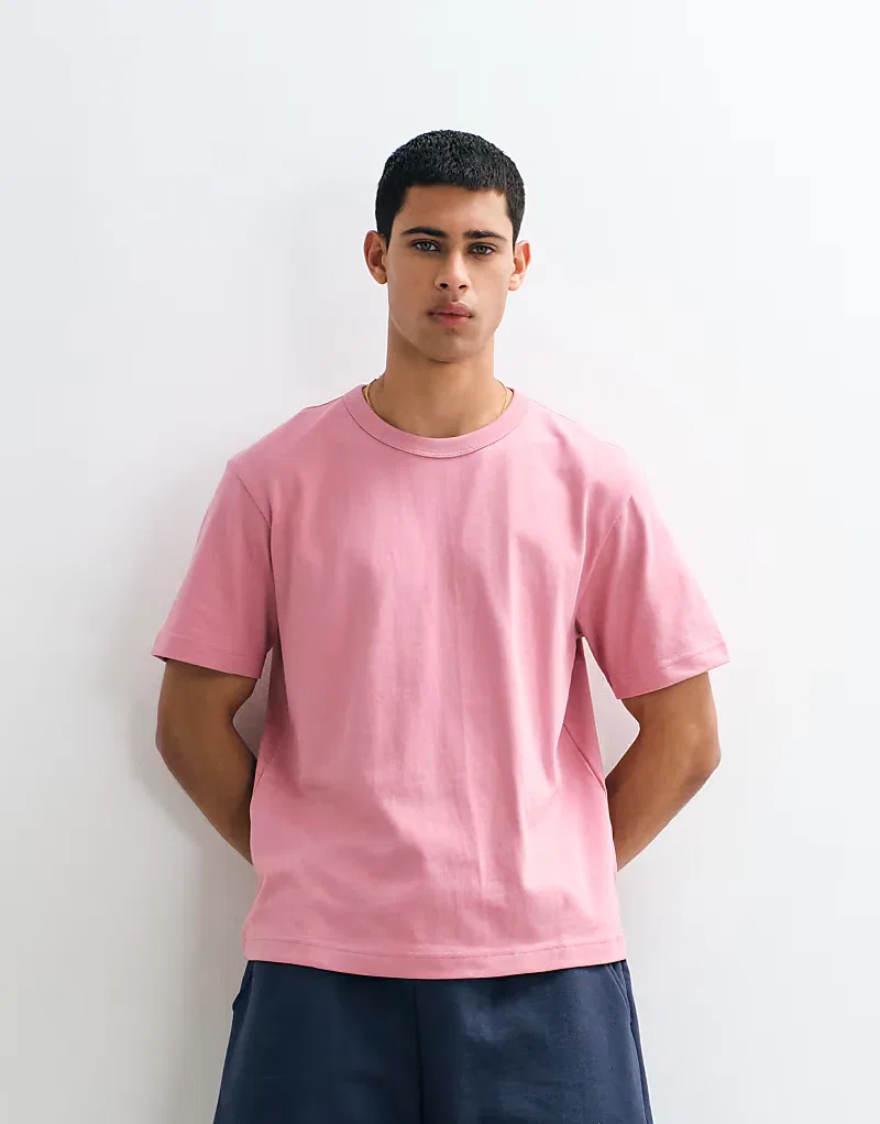 Футболка GAP оверсайз из 100% хлопка, розовый