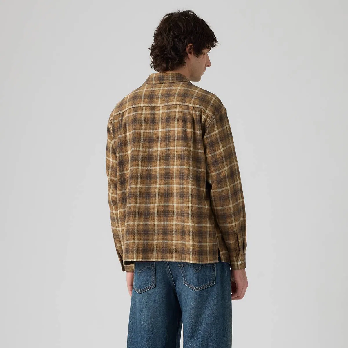 Классическая фланелевая рубашка свободного кроя в западном стиле Levi's, Ryder Plaid Foxtrot - White — фото 4