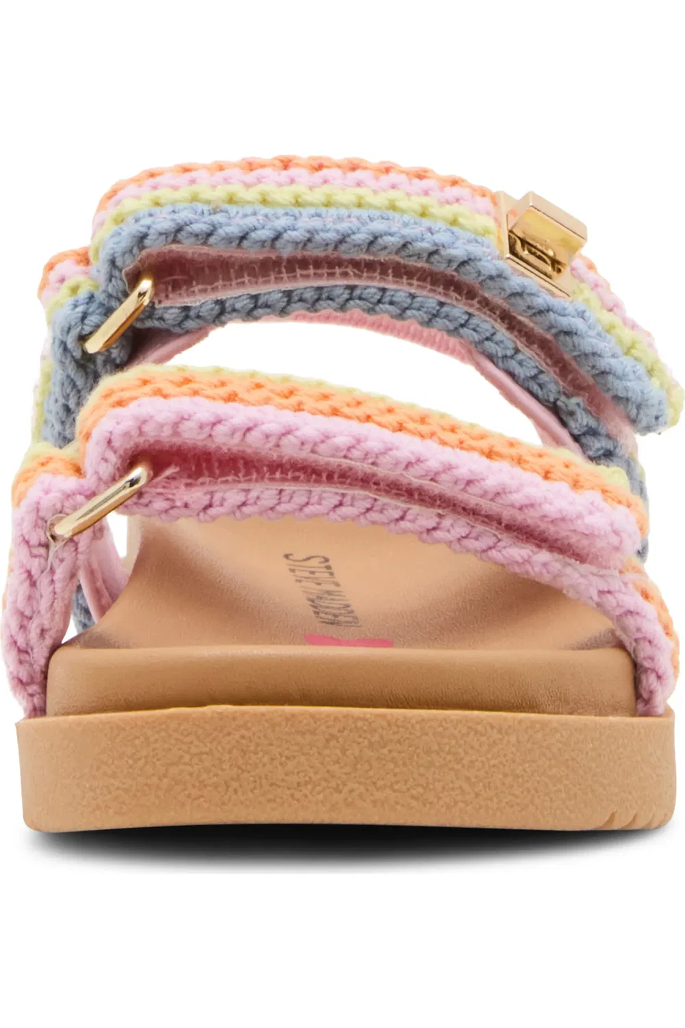 Детские сандалии слингбэк с регулируемыми ремешками TMonar Steve Madden, Pastel Multi — фото 3