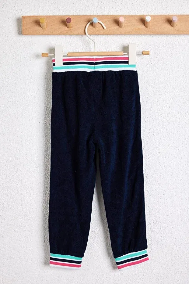 Детские брюки для девочек хлопковые Katia&Bony, Navy Blue — фото 2