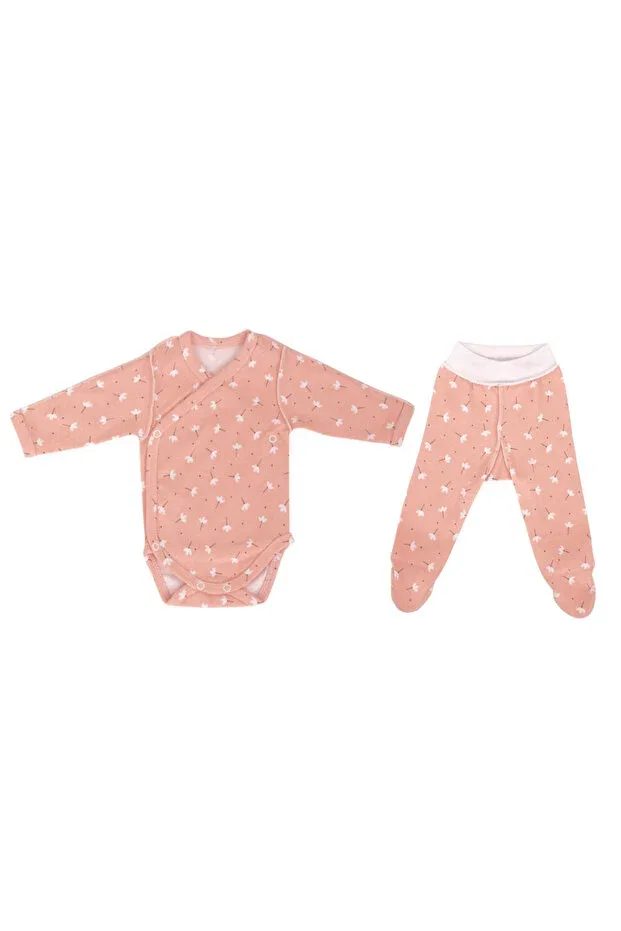 Детский комплект боди и штанишек для новорожденных с принтом Sevi Bebe, Orange