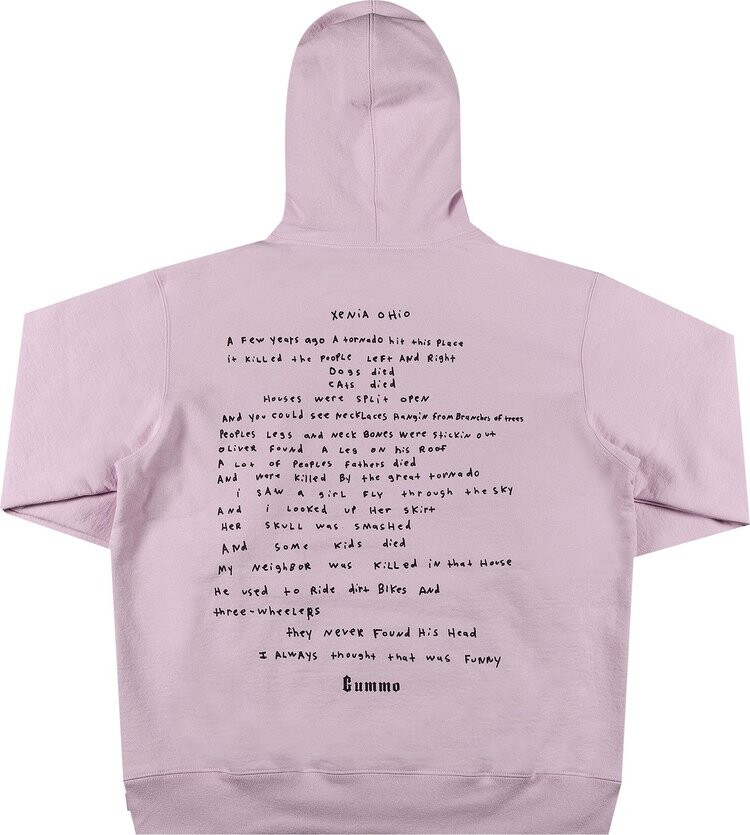 Толстовка Supreme Gummo Hooded Sweatshirt 'Pale Pink', розовый — фото 3