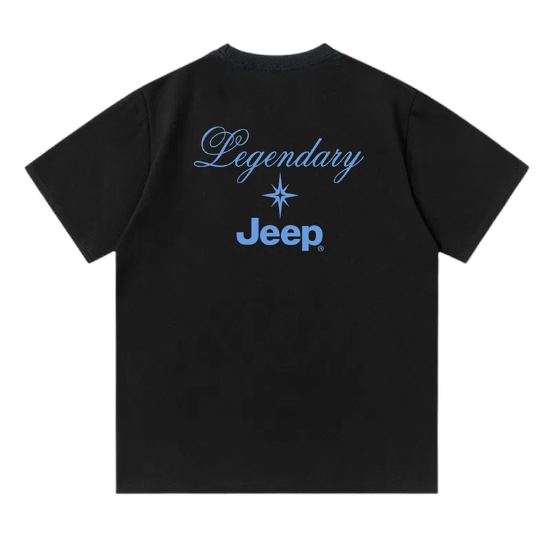 Детская футболка для мальчиков с коротким рукавом Jeep, Sky Blue — фото 4