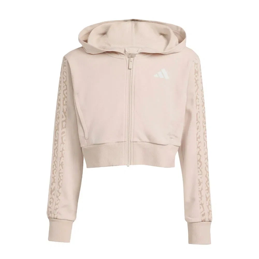 Толстовка на молнии с принтом Adidas Seasonals, бежевый — фото 3