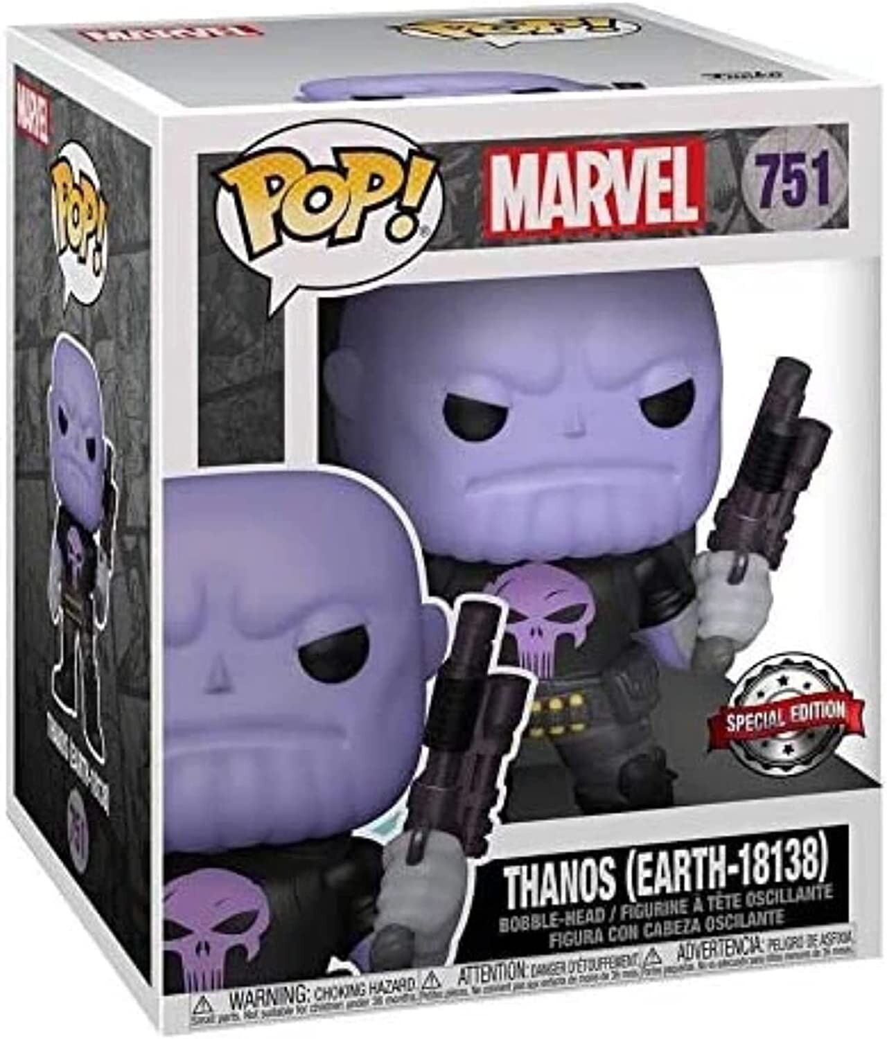 

Фигурка Funko Pop! Super Marvel Heroes: Thanos Earth-18138 Vinyl Figure Multicolor, 15 см