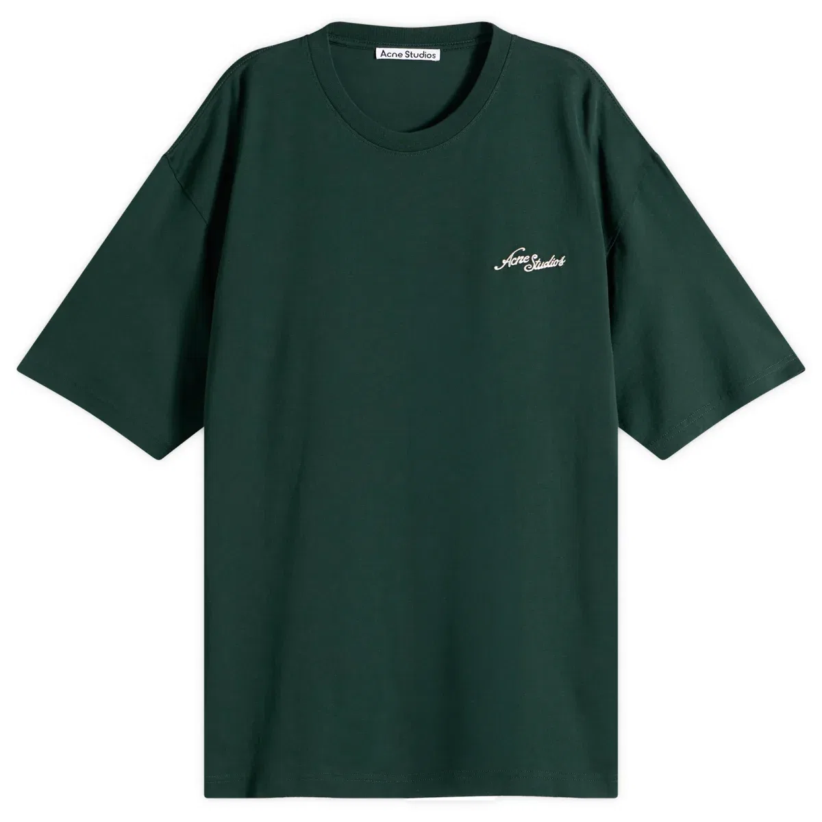 Футболка с длинным рукавом Exford small venice logo Acne Studios, Dark Green