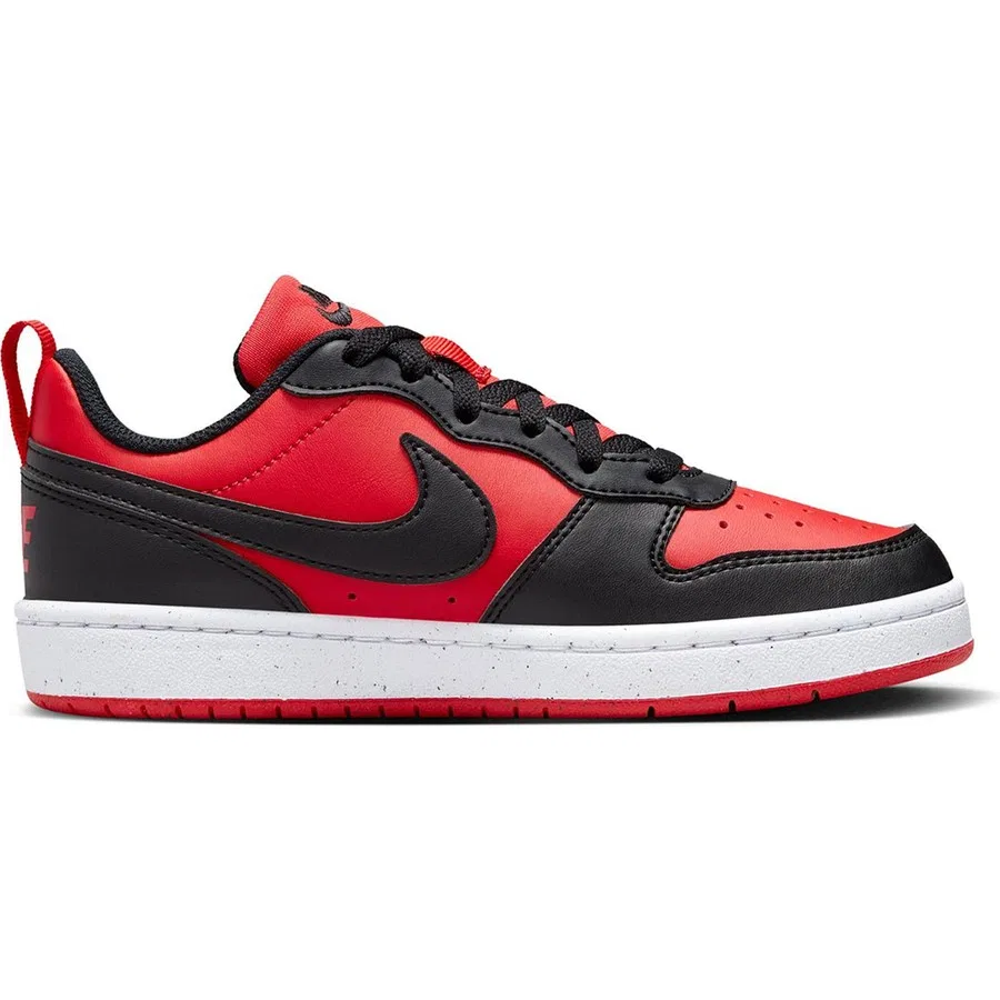 Кроссовки повседневные, с низким профилем, Court Borough Low Recraft Nike, Красно-черный
