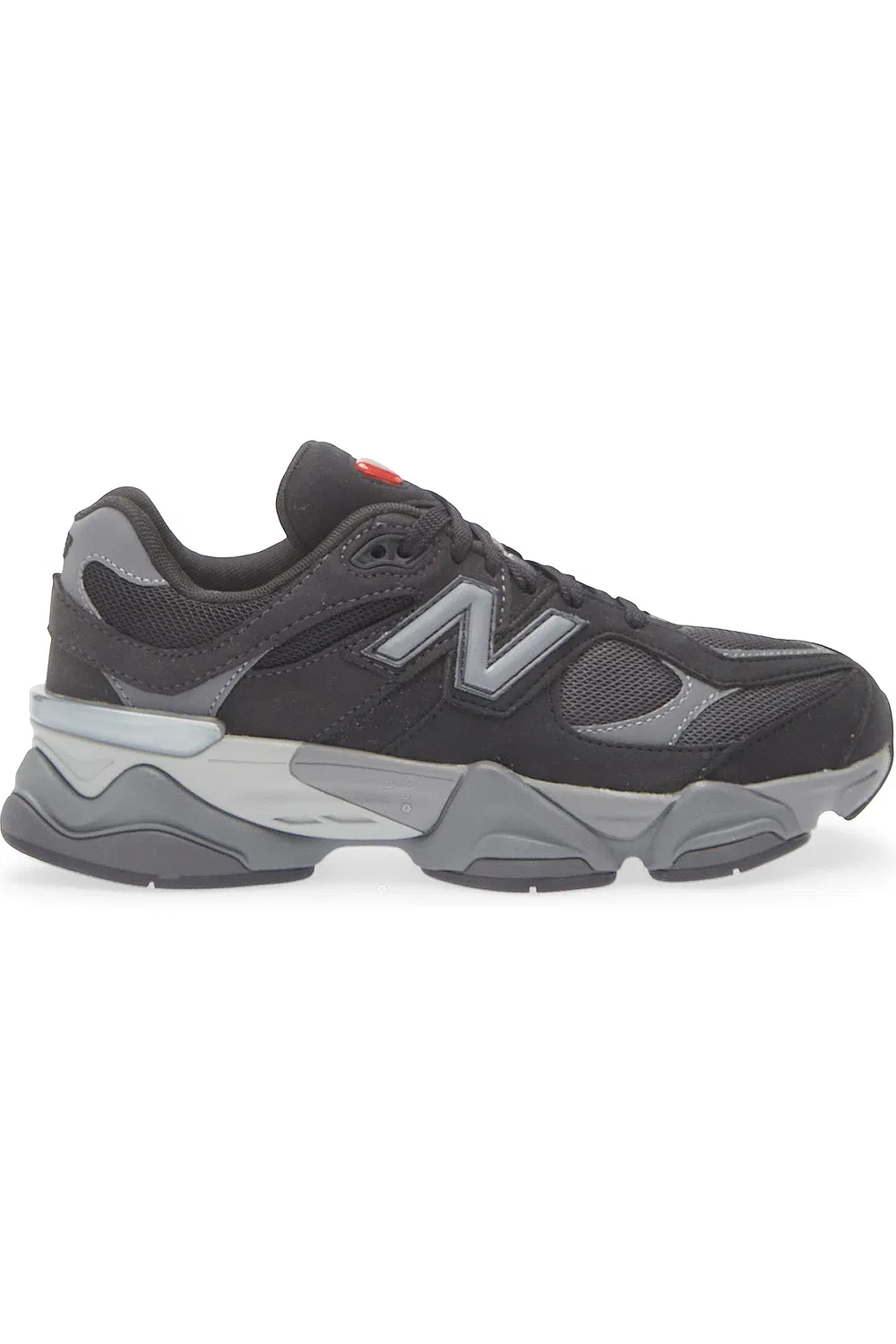 Детские кроссовки на толстой подошве 9060 New Balance, Black/Castlerock — фото 3