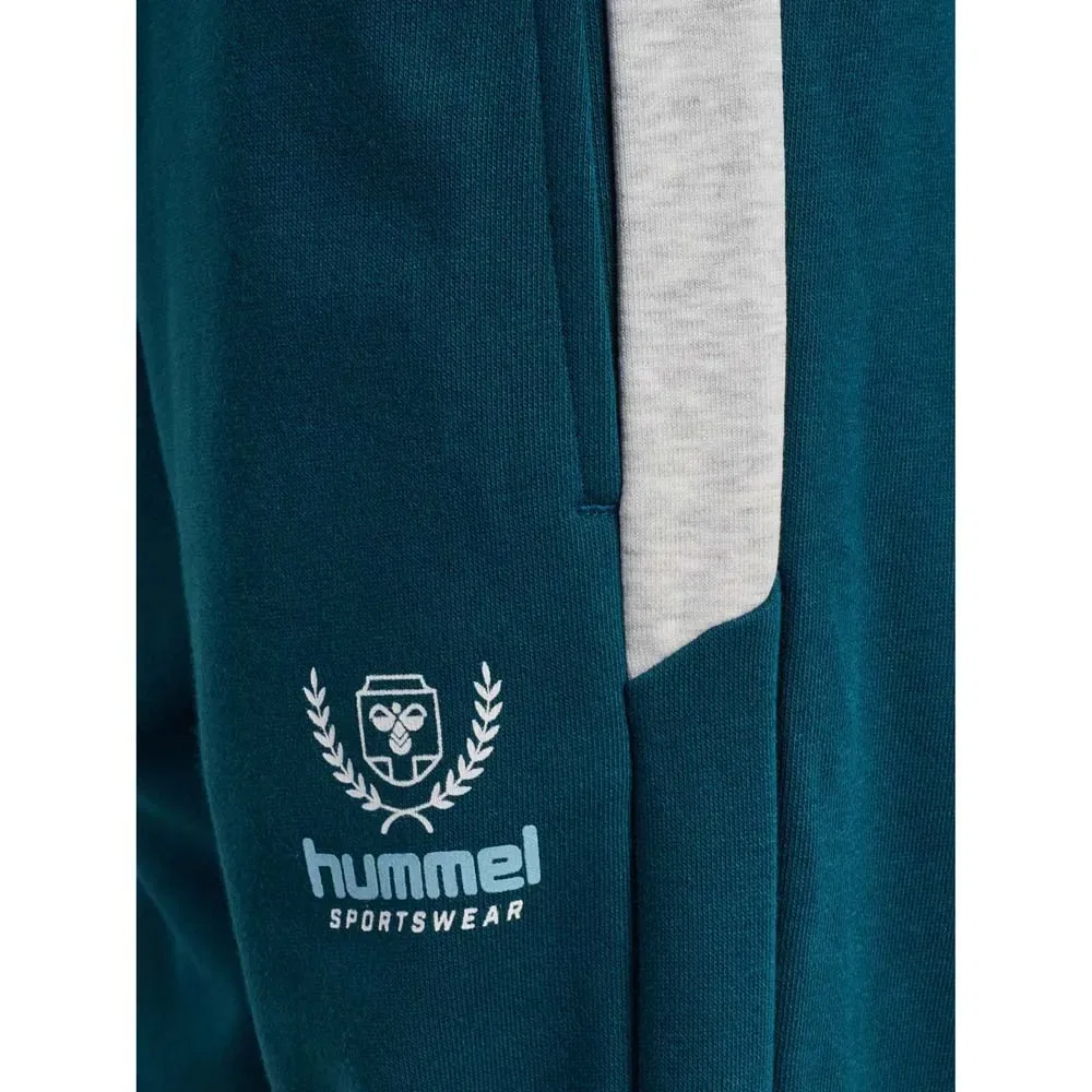 Детские спортивные штаны свободного кроя Hummel Loose Blocked BTS, Blue — фото 4