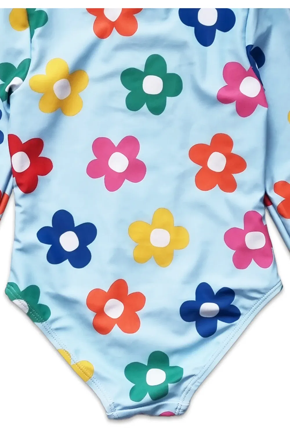 Детский купальник с длинным рукавом Rainbow Bloom Print Toby Tiger, Multi — фото 3