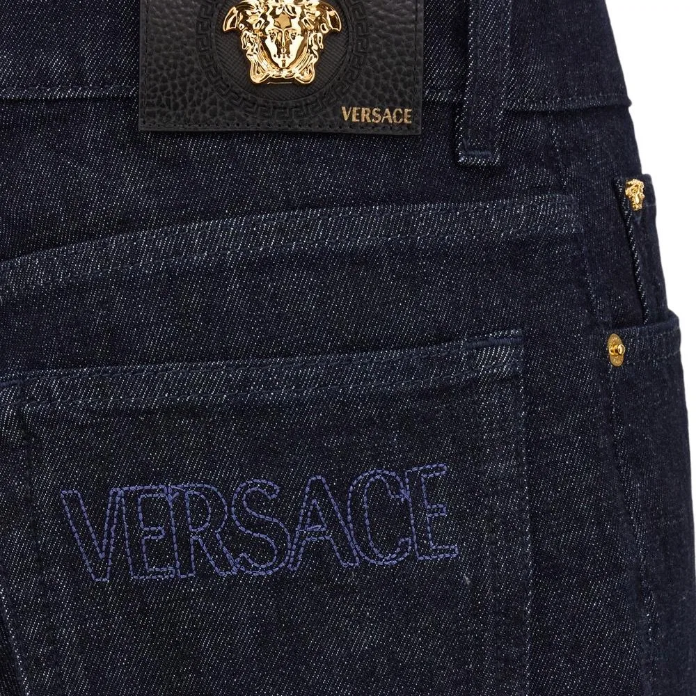Джинсы прямые VERSACE, Dark Blue — фото 4