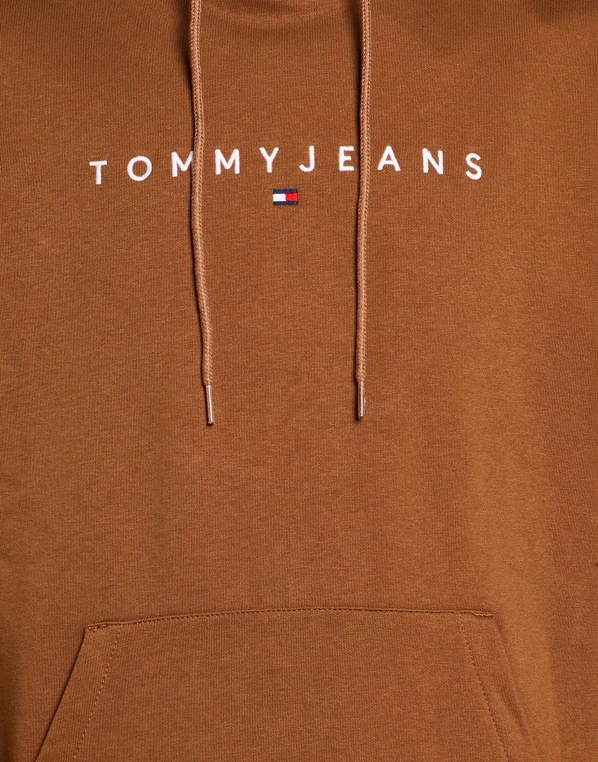 Мужской свитшот на молнии с капюшоном Tommy Hilfiger, шоколадный — фото 4