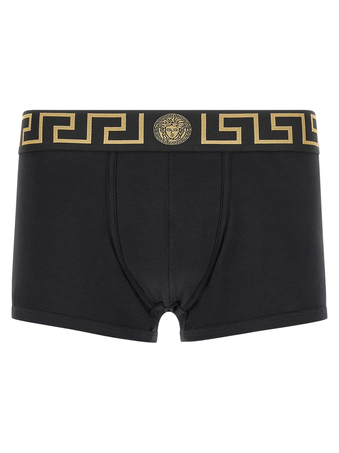 Мужские трусы-боксеры с эластичным поясом Greca комплект 2 шт Versace, Black — фото 2
