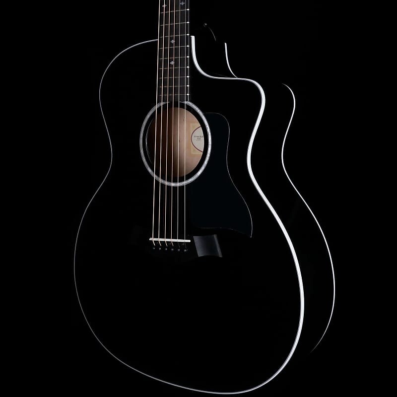 

Taylor 214ce-BLK Deluxe Grand Auditorium Acoustic-Electric Sitka Spruce Top Ebony Board Black
