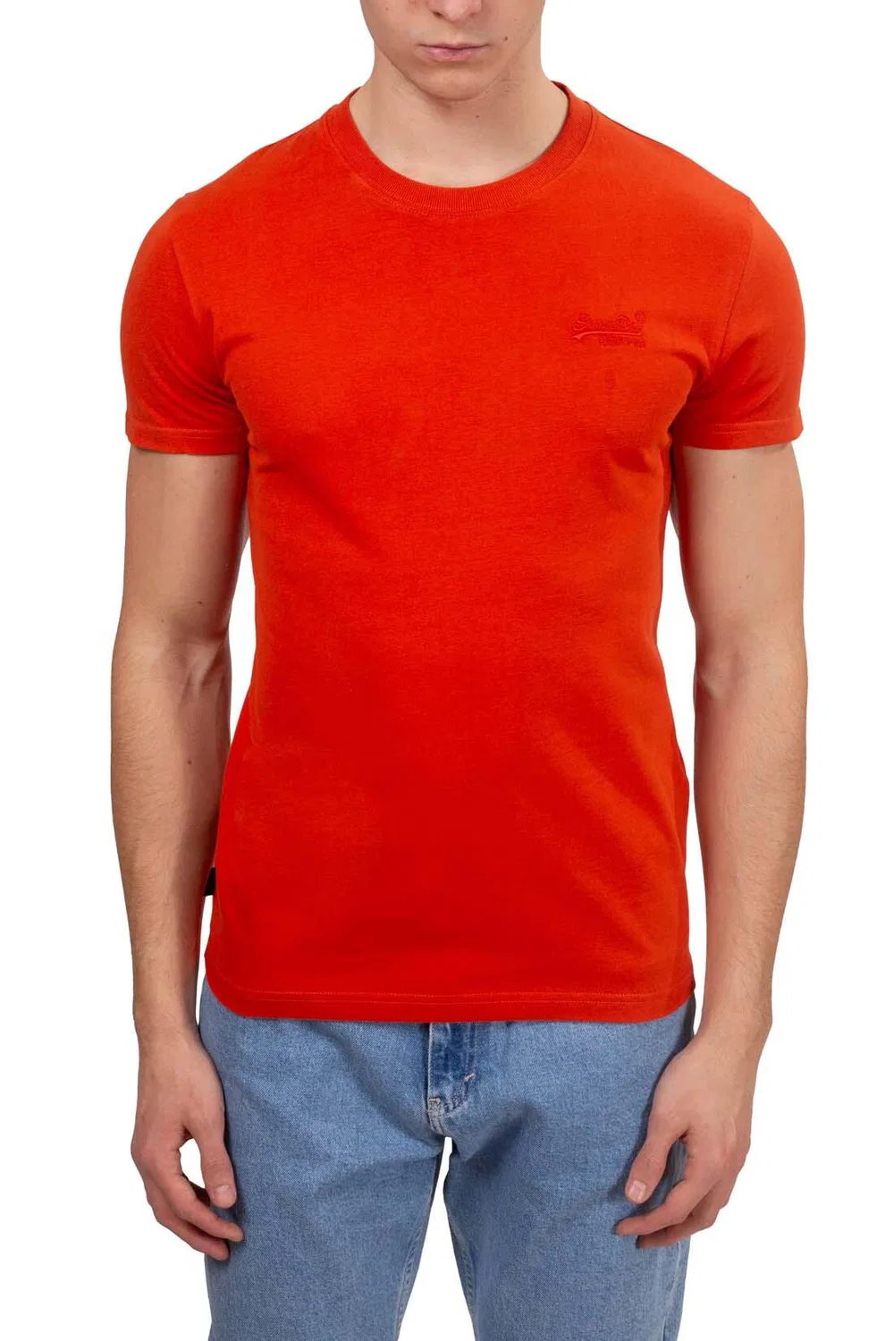Мужская футболка с вышивкой логотипа Superdry, Orange — фото 2