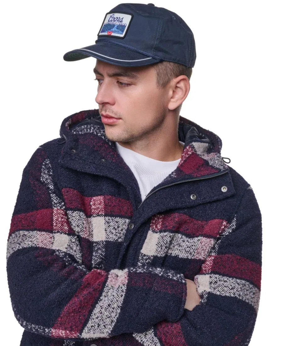 Куртка с капюшоном, фланелевая, из шерстяного бленда Levi's, Port/Navy Plaid — фото 4
