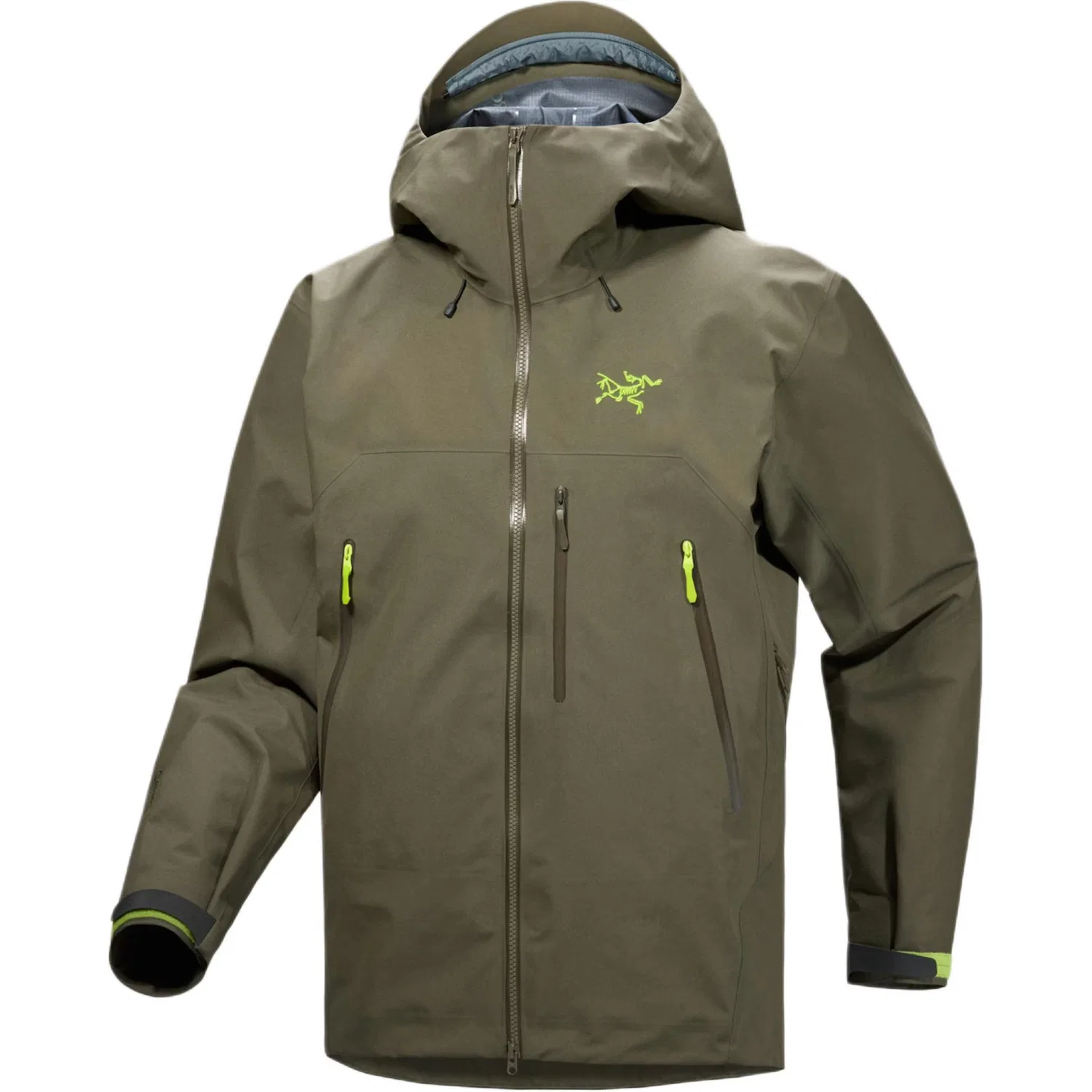 Мужская ветрозащитная куртка с капюшоном Arcteryx BETA SV, Vintage Green/Ivy Green/Tatsu/Mantis