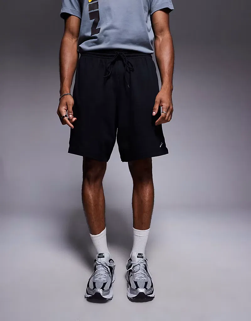 Вязаные шорты Nike Club, черный