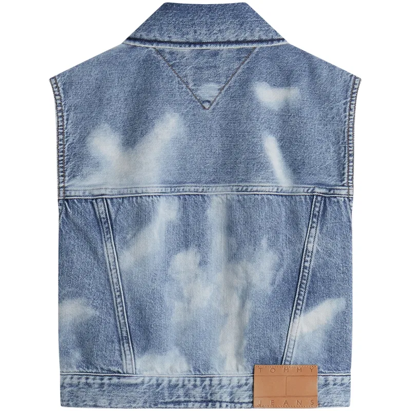 Женский жилет с лацканами Light Denim Blue Tommy Hilfiger, Light Denim Blue — фото 3