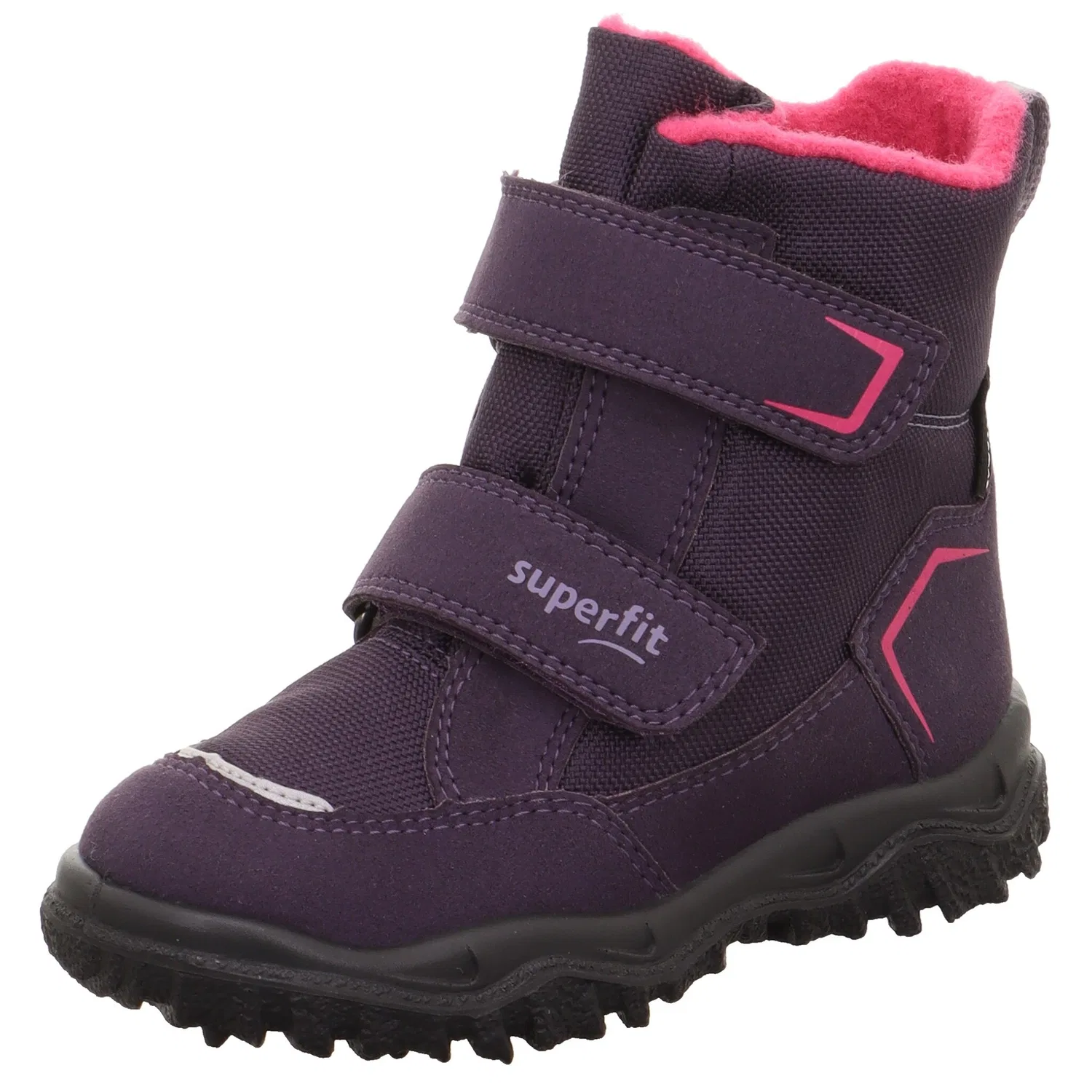 Детские зимние ботинки Snowboots с теплым флисом Superfit, Lilac Pink
