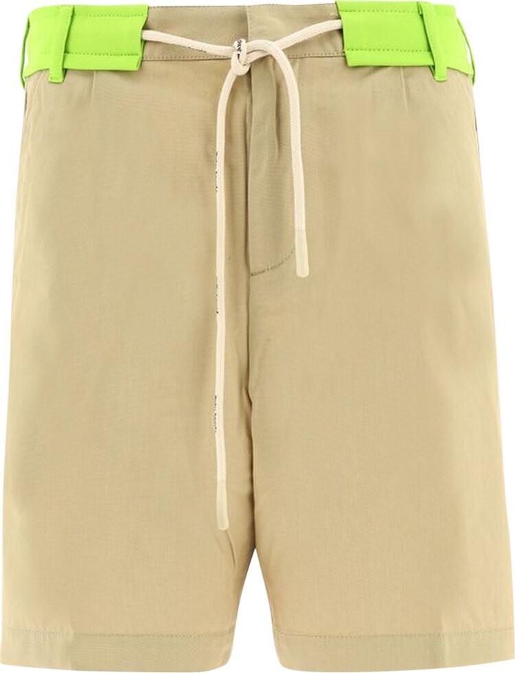 

Шорты Palm Angels Track Belt Shorts 'Off White', белый