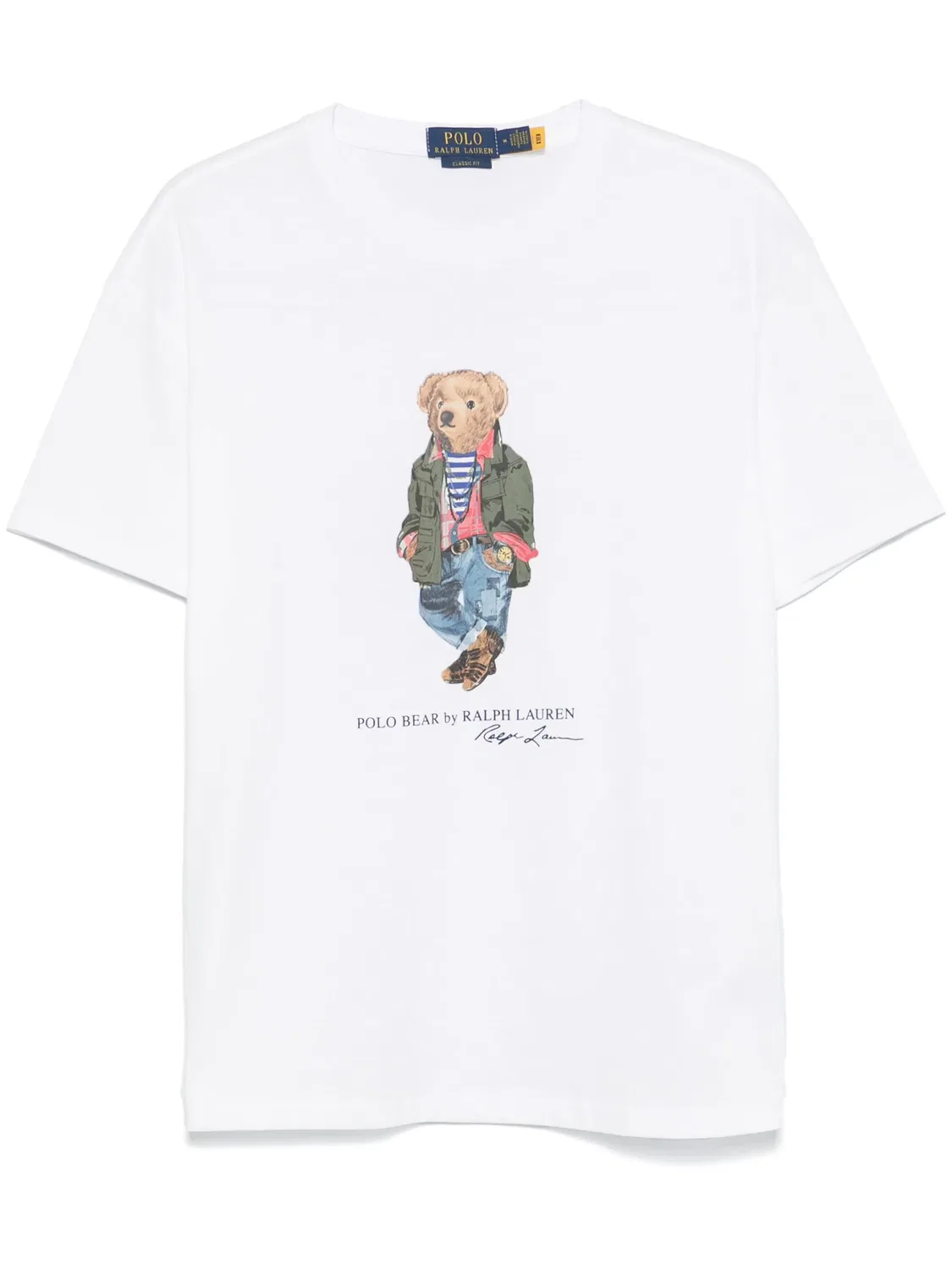 Футболка с мотивацией Поло Медведя Polo Ralph Lauren, белый