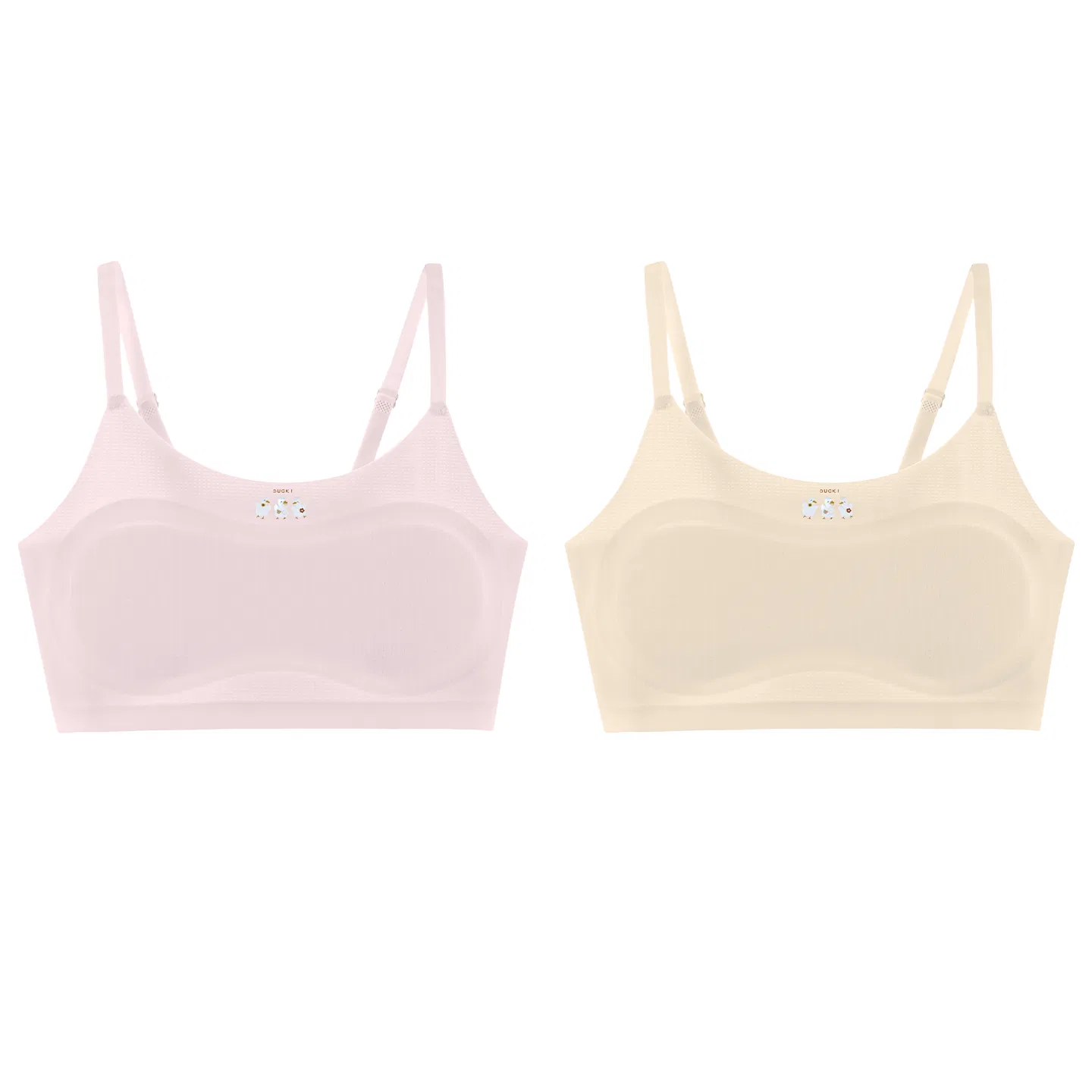 Детское бра для девочек хлопковое Red bean, Skin Color Pink