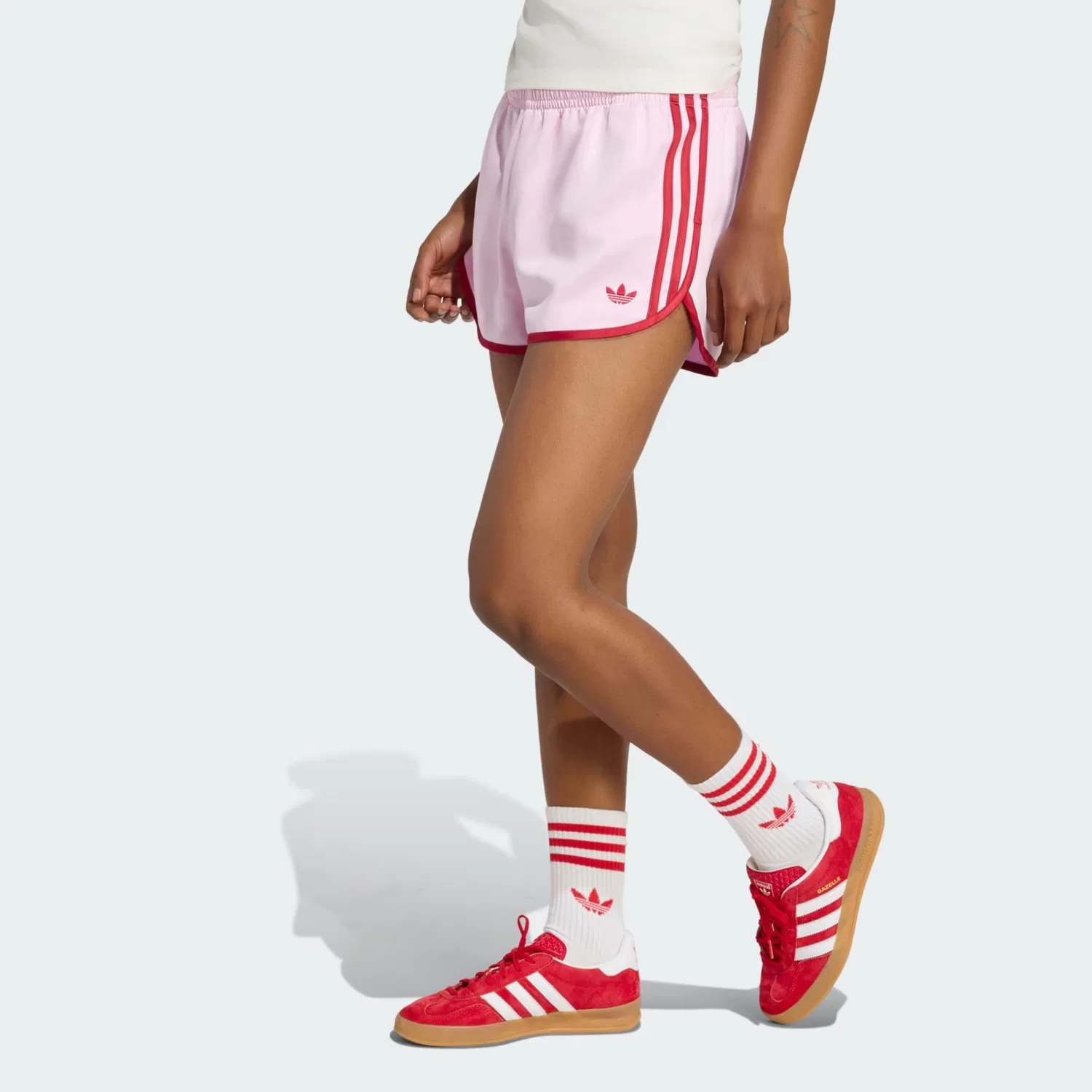 Шорты Adidas Originals Regular Pants Sprinter в розовом цвете — фото 2