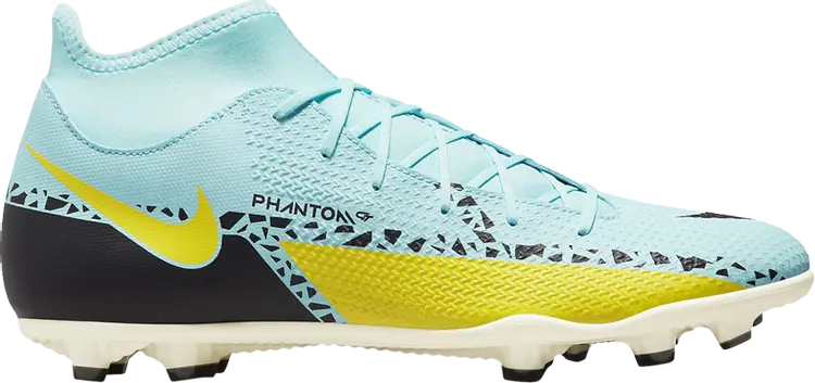 

Бутсы Nike Phantom GT2 Club DF MG 'Glacier Ice Yellow Strike', синий