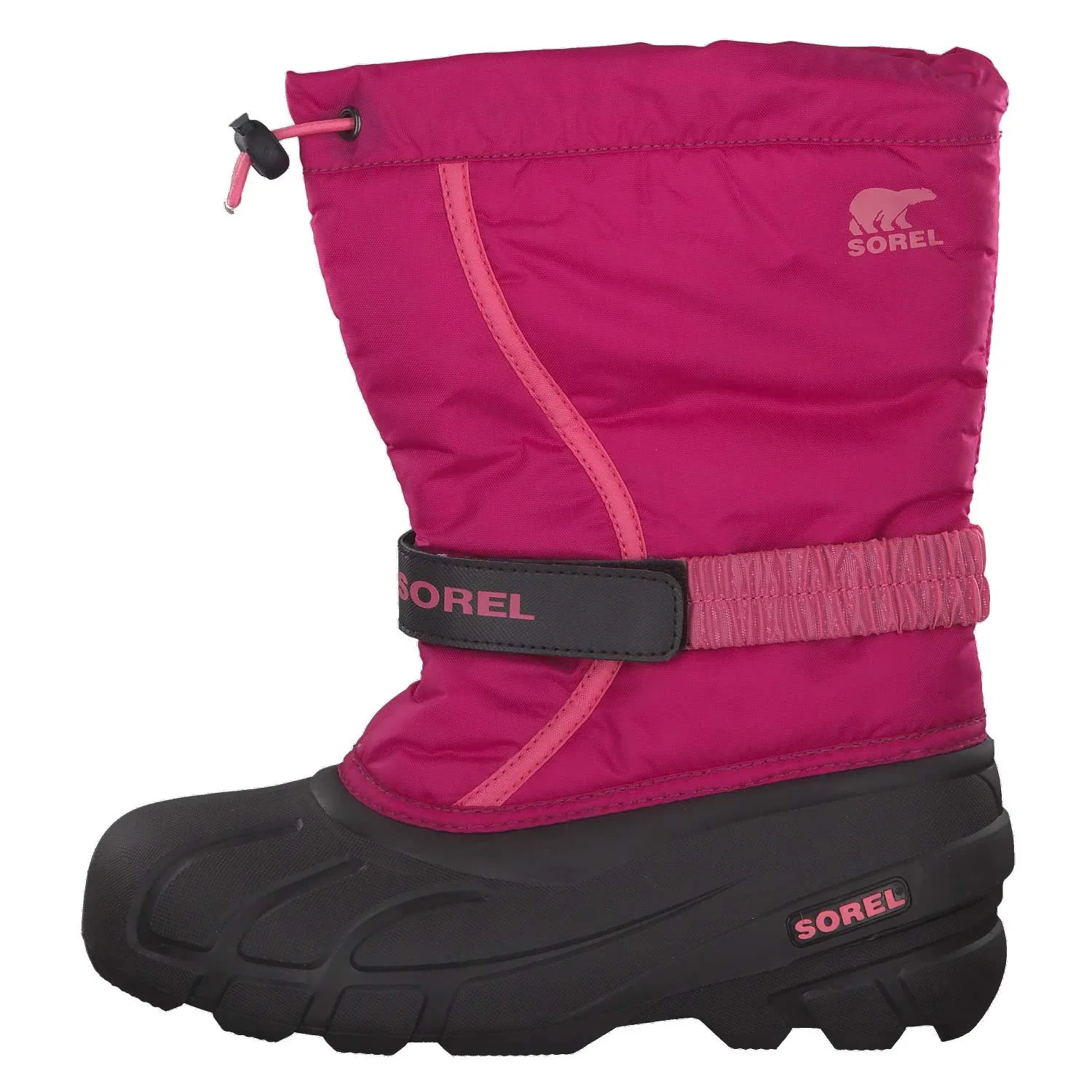 Детские зимние ботинки для девочек Youth Collection Flurry Boot Sorel, Deep Blush Tropic Pink — фото 2