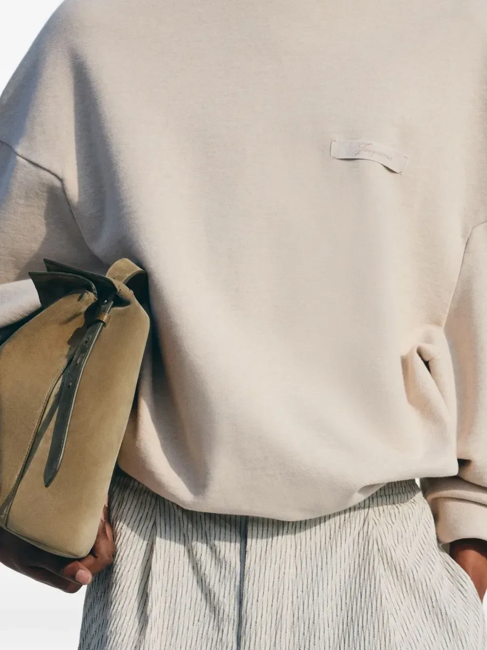 Свитшот Ruban Jacquemus, бежевый — фото 4