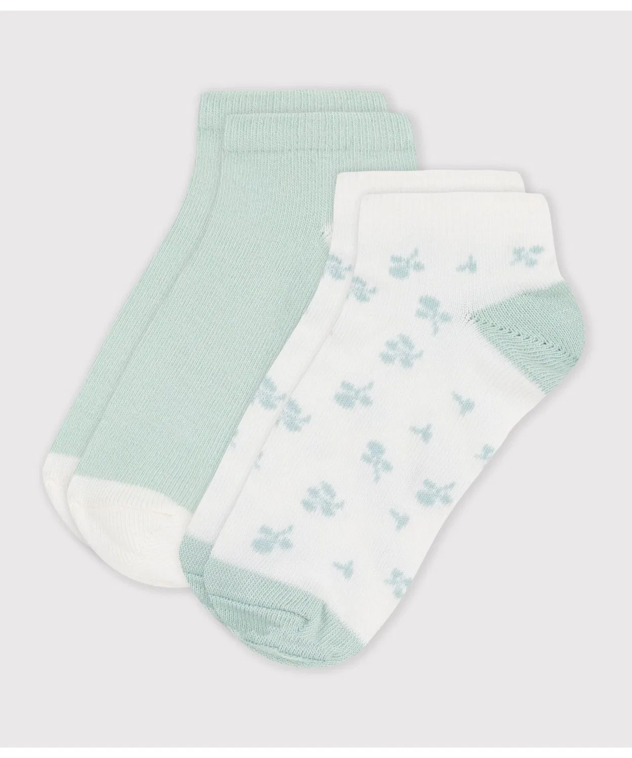 Детские носки с цветочным принтом, комплект из 2 пар PETIT BATEAU, Разноцветный