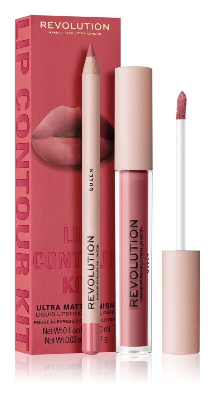 

Комплект для губ Makeup Revolution Lip Contour Kit, оттенок Queen