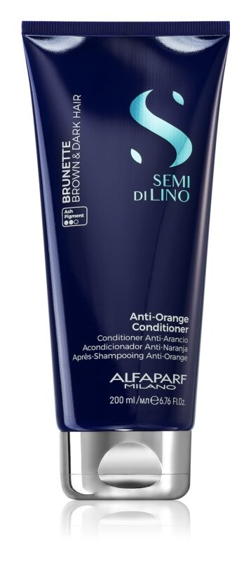 

Оттеночный шампунь-кондиционер, нейтрализующий рыжие оттенки Alfaparf Milano Semi di Lino Brunette