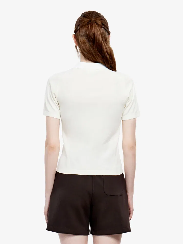 Свитер Polo LACOSTE Basic, Ivory — фото 3