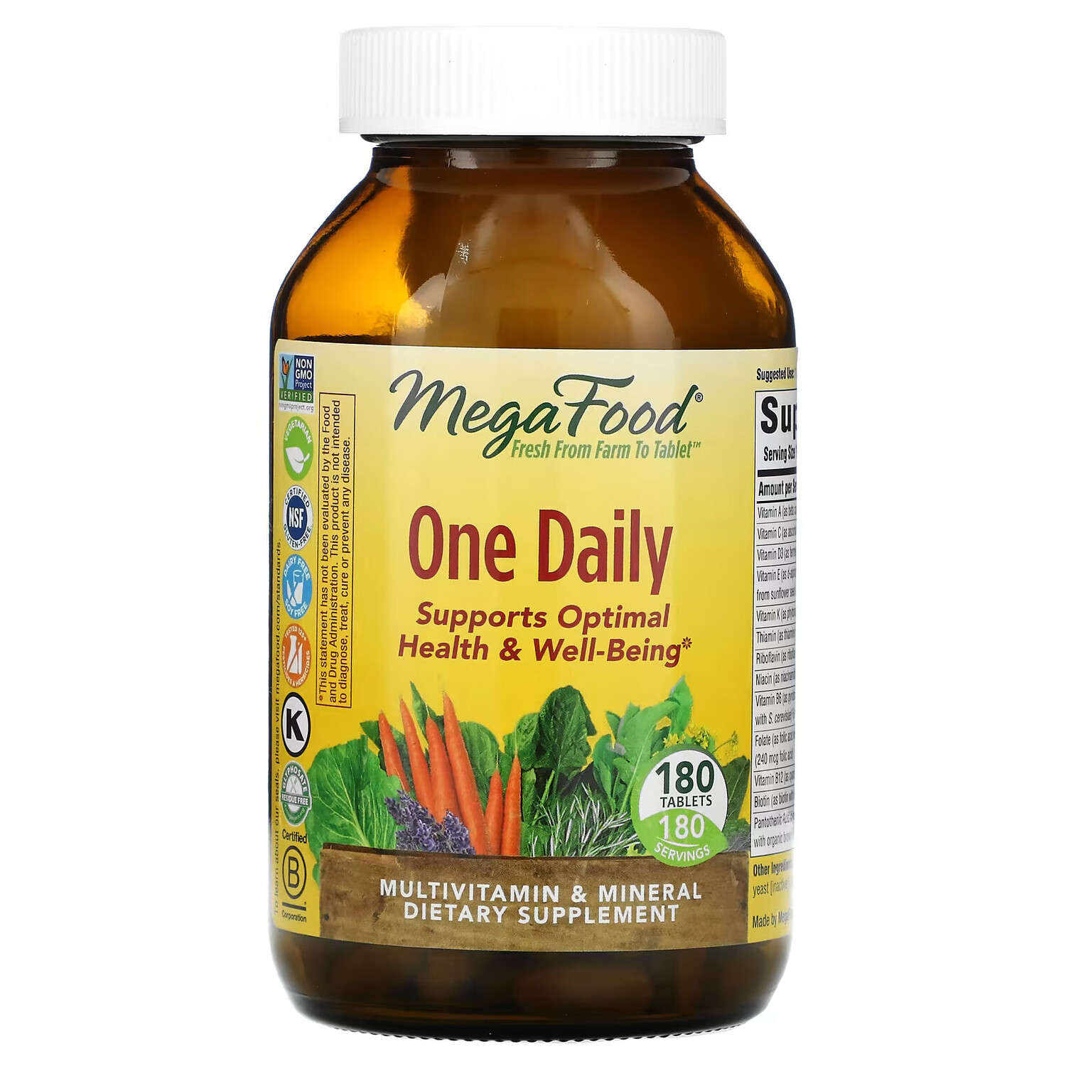 

MegaFood, One Daily, 180 таблеток
