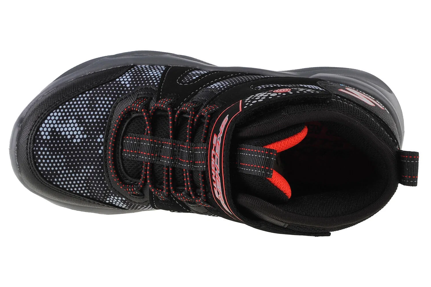 Детские ботинки с LED-подсветкой Twisted Brights Zerrix Skechers, Schwarz — фото 3