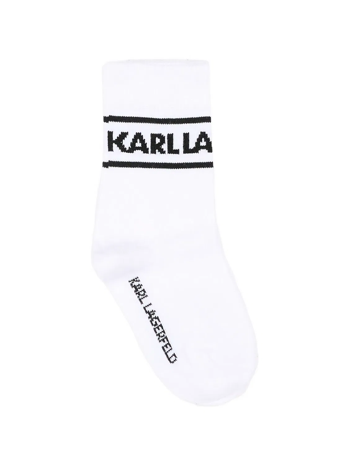 Комплект из двух пар носков с логотипом Karl Lagerfeld Kids, черный — фото 3