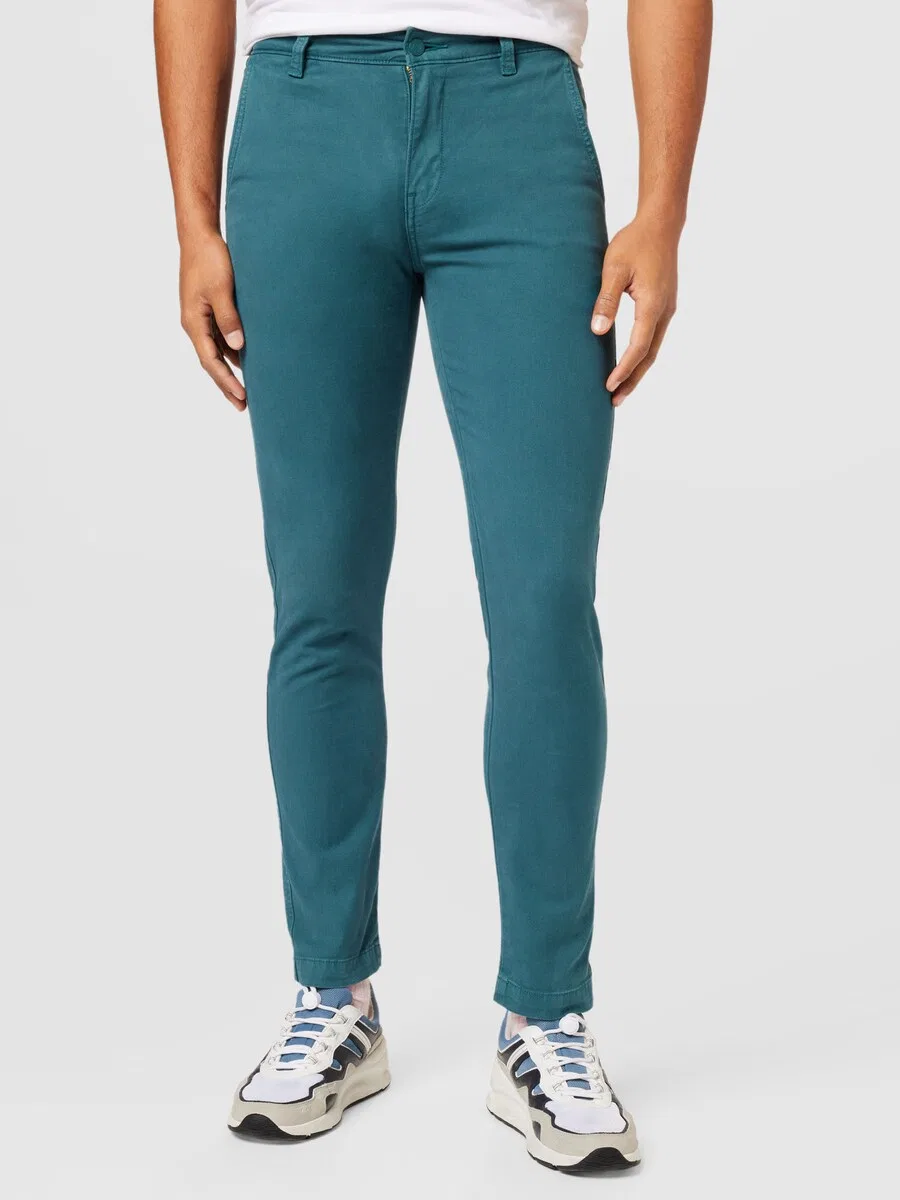 Брюки-чиносы LEVI'S Slim fit 'XX Chino Slim II' цвета нефрит — фото 3